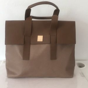 Tanger Dark Beige Genuine Tote Bag